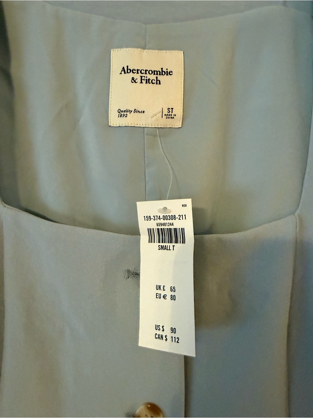 AF Sleeveless Button-Front Mini Dress - Picture 2 of 4